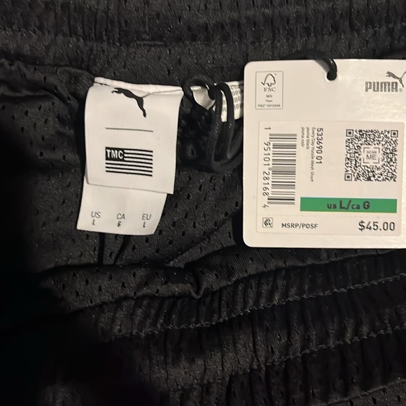 Puma x TMC Everyday Hussle Mesh Shorts w/ white Drawstring - Picture 4 of 7